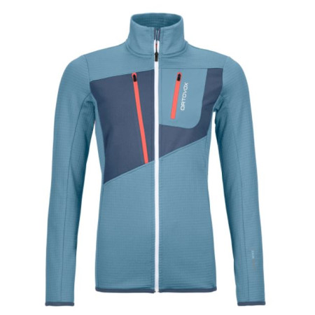 Bluza damska Ortovox Fleece Grid Jacket W 2023 jasnoniebieski Lightblue
