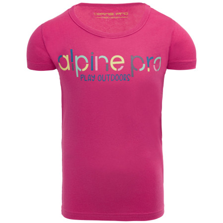 T-shirt dziecięcy Alpine Pro Loddo różowy