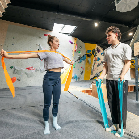 Guma do ćwiczeń YY VERTICAL Warm Up Band Blue Medium