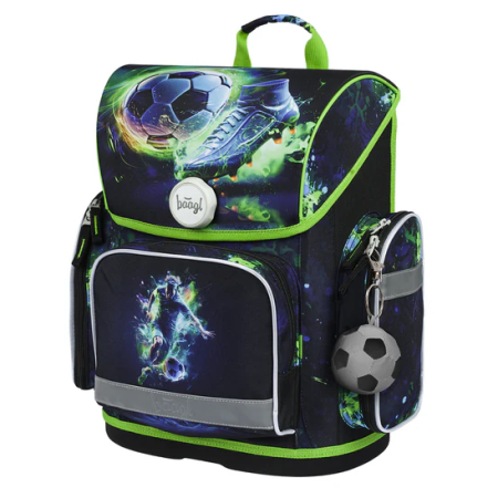 Plecak szkolny kl.1-3 Baagl Ergo zielony Fotbal Hráč