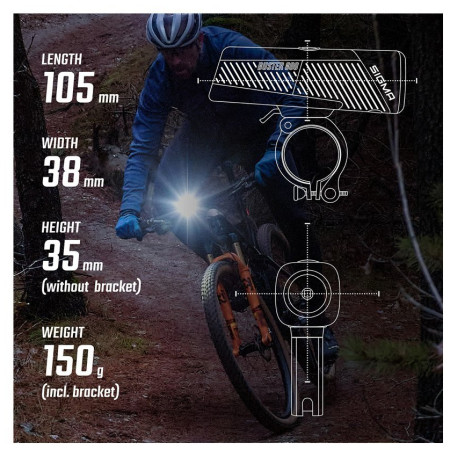 Przednia lampka Sigma Buster 800