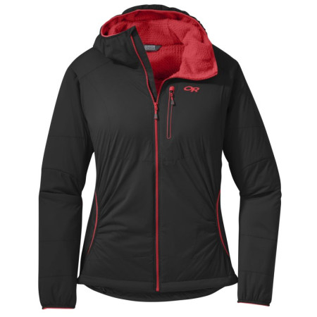 Kurtka damska Outdoor Research Ascendant Hoody czarny Black/Flame