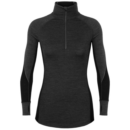 Koszulka damska Icebreaker 260 Zone Ls Half Zip czarny JetHthr/Black