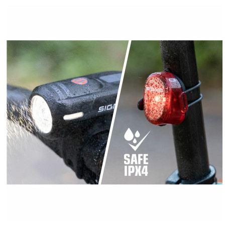 Przednia/tylna lampka Sigma Aura 45 USB + Nugget II.