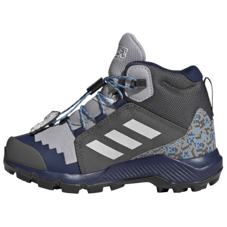 Buty dziecięce Adidas Terrex Mid Gtx Minecraft szary Glogry/Greone/Grefiv