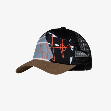 Dziecięca bejsbolówka Buff Trucker Cap Youth czarny/brązowy Malm Multi