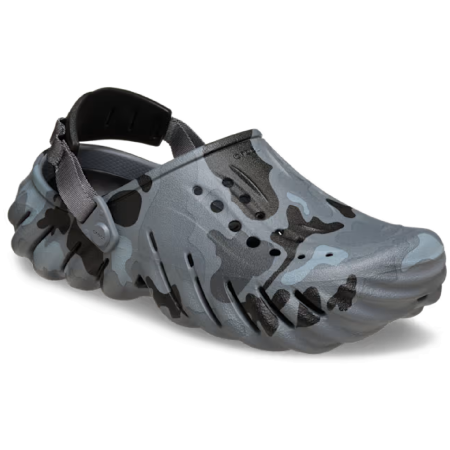 Klapki Crocs Echo Duck Camo Clog szary/czarny Charcoal/Black