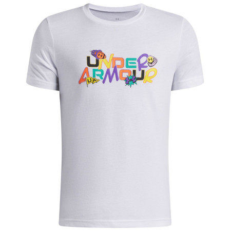 Dziecięca koszulka Under Armour UA B Patch Pack Wm SS White biały/czarny White / / Black
