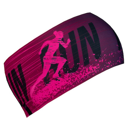 Opaska Bjež Active Run różowy/fioletowy magic