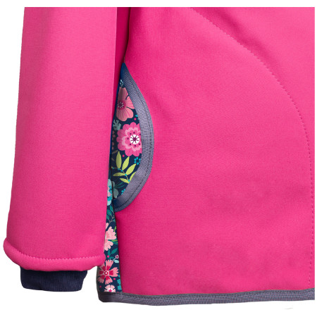 Dziecięca kurtka softshellowa Unuo polar we wzory