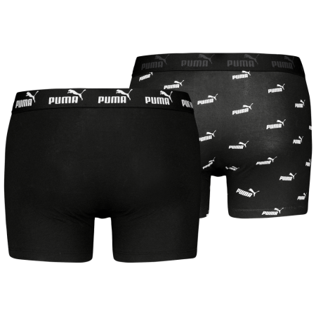 Męskie bokserki Puma Elements Logo Print Boxers 2P