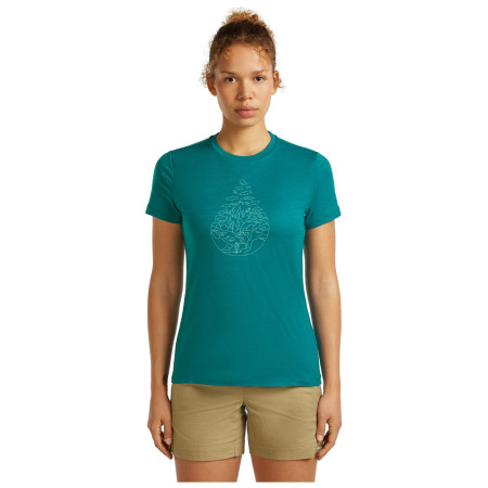 Koszulka damska Icebreaker Women Merino 150 Tech Lite SS Tee Hike Path