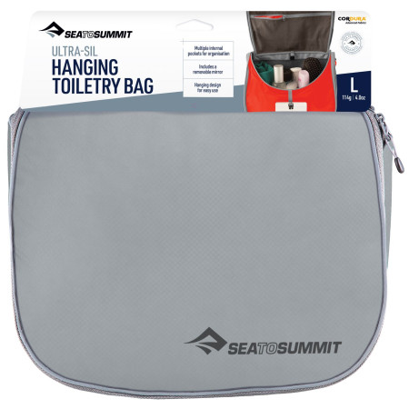 Kosmetyczka Sea to Summit Ultra-Sil Hanging Toiletry Bag Large szary High Rise