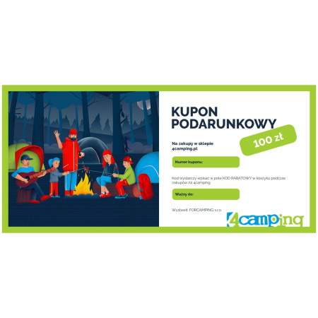 Voucher 4camping Drukowana karta podarunkowa