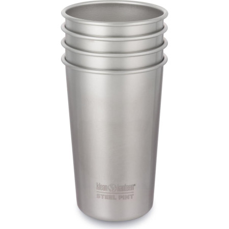 Zestaw kubków ze stali nierdzewnej Klean Kanteen Steel Pint 473 ml srebrny Brushed Stainless