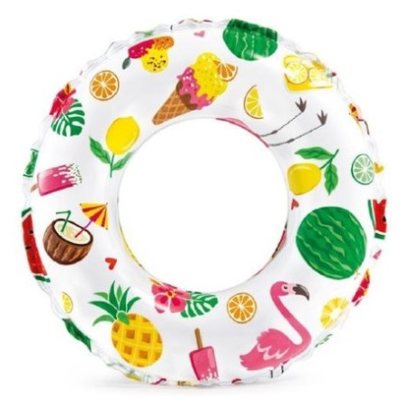 Koło Intex Lively Print Swim Ring 59230NP zielony