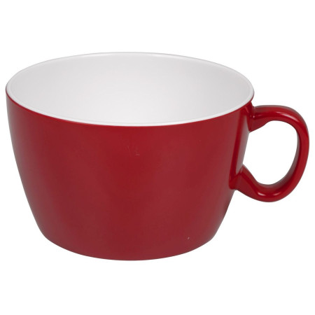 Miska do zupy Bo-Camp Soup Bowl Melamine 2 czerwony Red/White