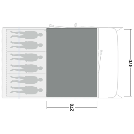Dywan do namiotu Outwell Cozy Carpet Denver 6