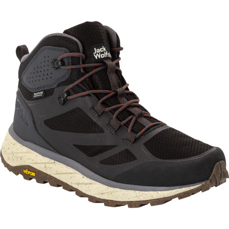 Męskie buty turystyczne Jack Wolfskin Terraventure Texapore Mid M czarny phantom / grey