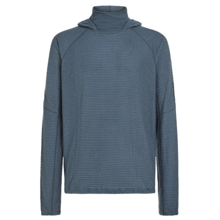 Bluza męska Icebreaker Men Mer 400 RealFleece Grid Pulover Hood niebieski/szary Abyss