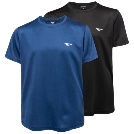 T-shirt dziecięcy Hi-Tec Jodin Jr 2 Pack niebieski/czarny BLACK/NAVY PEONY