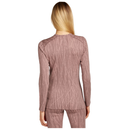 Damska koszulka Icebreaker Women Merino 260 Tech Vertex LS Crewe Delta Lines AOP