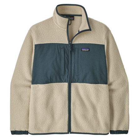 Bluza męska Patagonia M's Retro Pile Patch Jkt beżowy/zielony Pelican