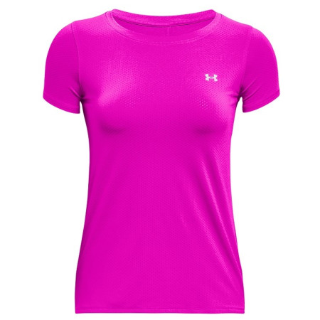 Damska koszulka Under Armour HG Armour SS różowy MeteorPink//MetallicSilver