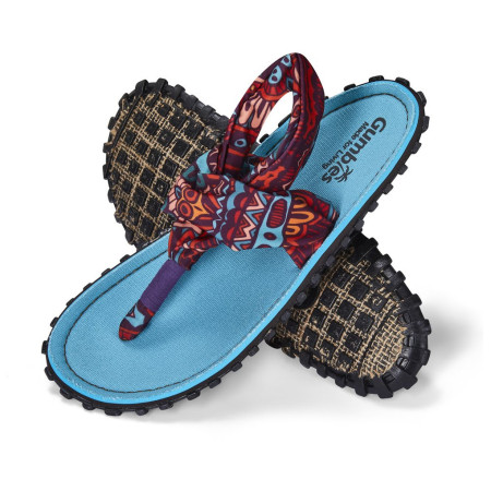 Sandały Gumbies Slingback Turquoise Vintage