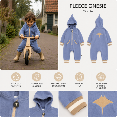 Kombinezon dziecięcy DucKsday Polar Fleece Twin/Blue