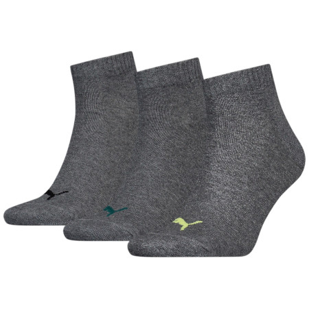 Skarpetki Puma Quarter Plain 3P zarys gray