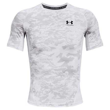 Męska koszulka Under Armour HG Armour Camo Comp SS biały White//Black