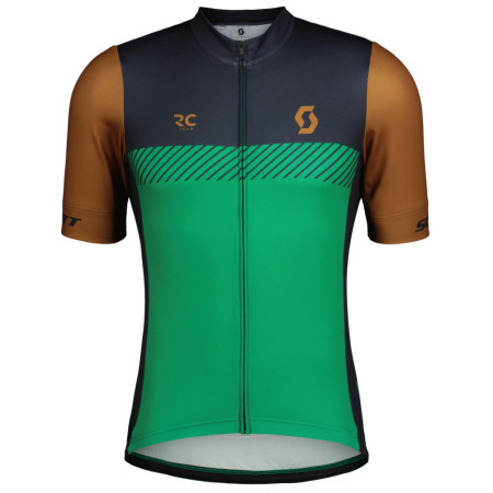 Męska koszulka kolarska Scott Jersey M's RC Team SS zielony/brązowy bread brown/amazon green