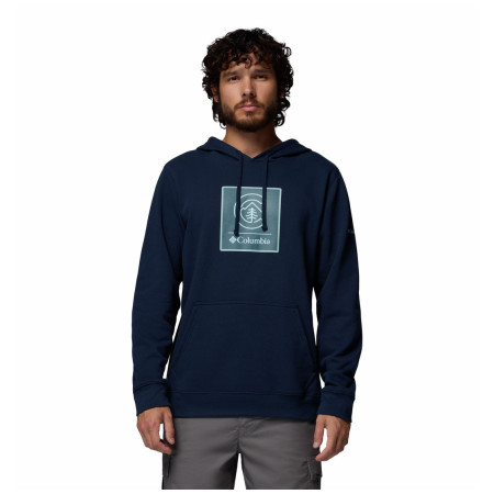 Męska bluza Columbia Columbia Trek™ Graphic Hoodie ciemnoniebieski Collegiate Navy, Linework C Badge