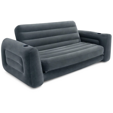 Nadmuchiwany fotel Intex Pull-out Sofa ciemnoszary grey