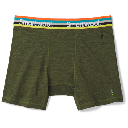 Męskie bokserki Smartwool M Merino Sport 150 Boxer Brief Boxed zielony MossGreenHeather