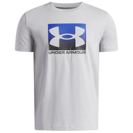 Dziecięca koszulka Under Armour UA B Boxed Sports Update SS Mod Gray Light Heather jasnoszary Mod Gray Light Heather / / Black