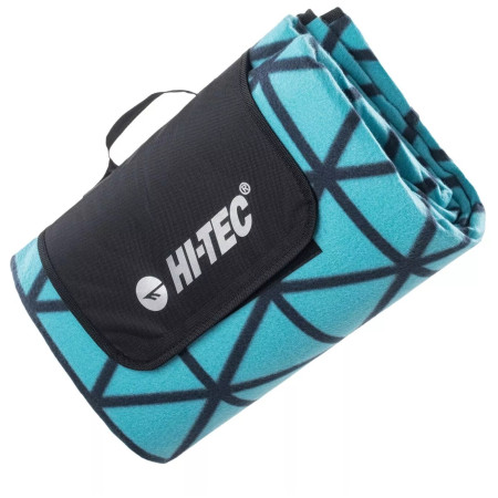Koc piknikowy Hi-Tec Nico niebieski/czarny Blue Triangle Pattern