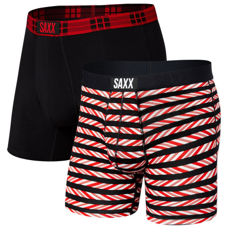 Bokserki Saxx Vibe Super Soft BB 2Pk czerwony/czarny MintyFresh/Black