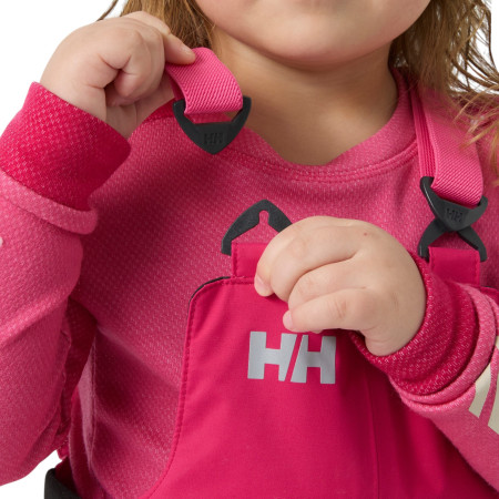 Dziecięce spodnie zimowe Helly Hansen K Rider 2 Ins Bib Hot Pink