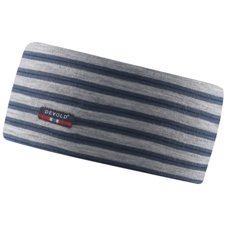 Opaska Devold Breeze Headband kids szary/niebieski  Night stripes