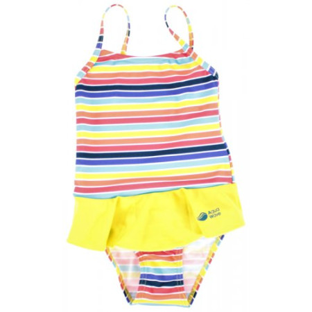 Strój kąpielowy dla dzieci Aquawave Sofia żółty StripePrint/SulfurSpring/Poseidon