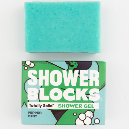 Żel pod prysznic Shower Blocks Solid Shower Gel - Pepper Mint zielony