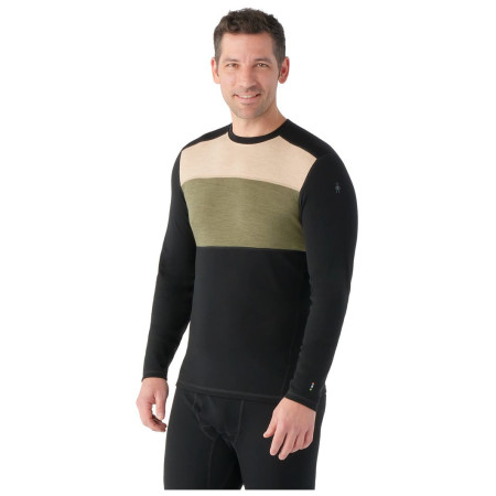 Męska koszulka Smartwool M Classic Thermal Mrn Bl Colorbl Crew B
