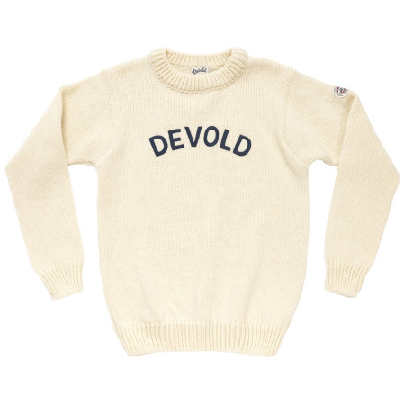Sweter Devold Nansen Legacy Sweater biały OFFWHITE/INK