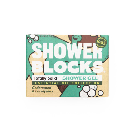 Żel pod prysznic Totally Solid Solid Shower Gel EO Range - Cedarwood & Eucalyptus niebieski