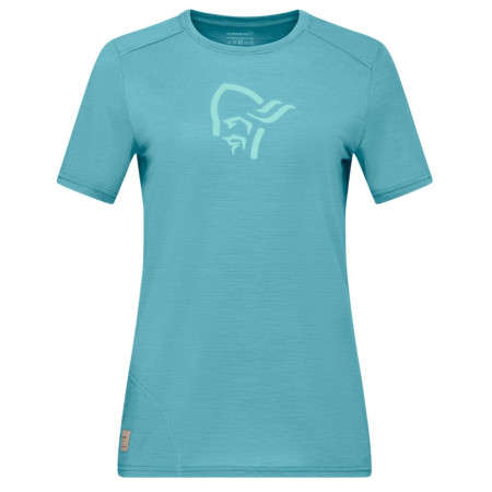 Koszulka damska Norrona femund equaliser merino T-shirt jasnoniebieski Brittany Blue