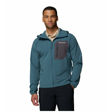 Kurtka męska Columbia Tall Heights™ III Hooded Softshell niebieski Everblue, Shark