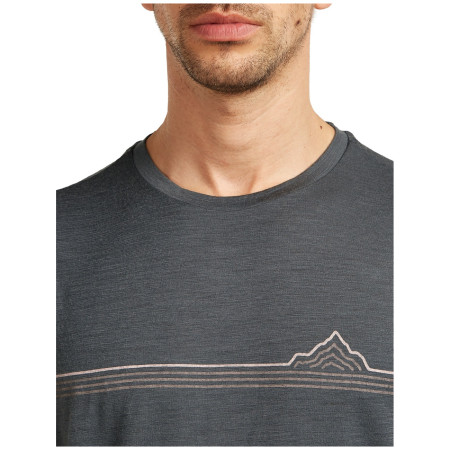 Koszulka męska Icebreaker Men Merino 150 Tech Lite SS Tee Range Stripes