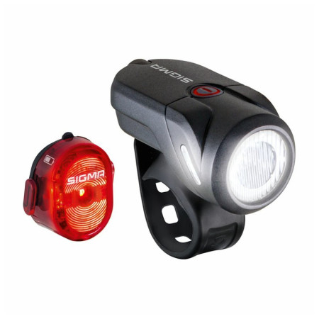 Przednia/tylna lampka Sigma Aura 35 USB + Nugget II.